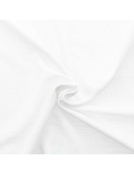 Linen viscose fabric - White