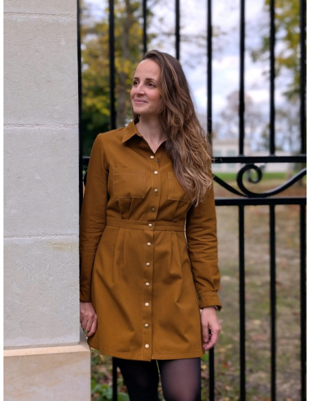 Malonne Shirt Dress Pattern - Anna Rose Patterns