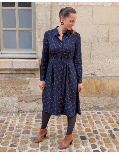 Malonne Shirt Dress Pattern - Anna Rose Patterns
