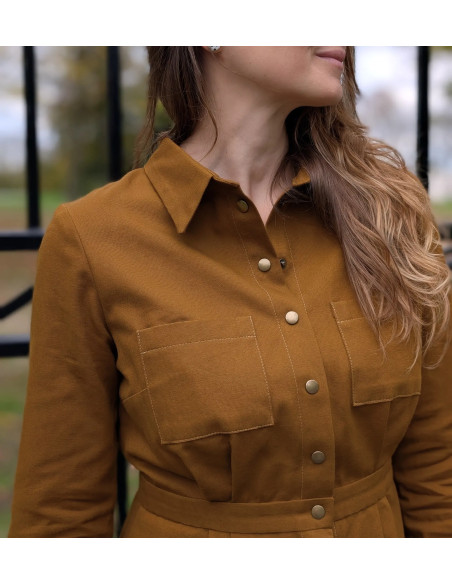 Malonne Shirt Dress Pattern - Anna Rose Patterns