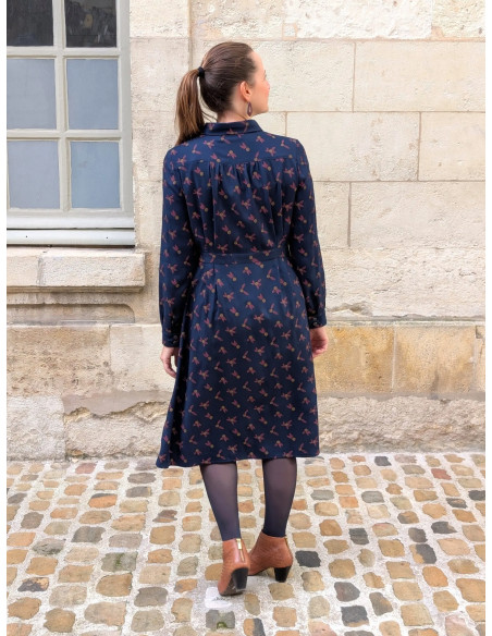 Malonne Shirt Dress Pattern - Anna Rose Patterns