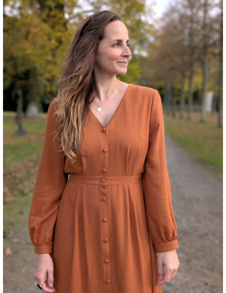 Malonne Shirt Dress Pattern - Anna Rose Patterns