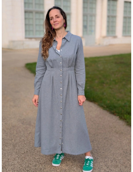 Malonne Shirt Dress Pattern - Anna Rose Patterns