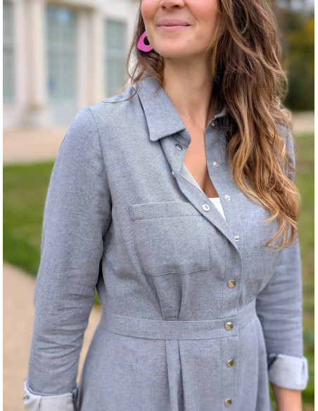 Malonne Shirt Dress Pattern - Anna Rose Patterns