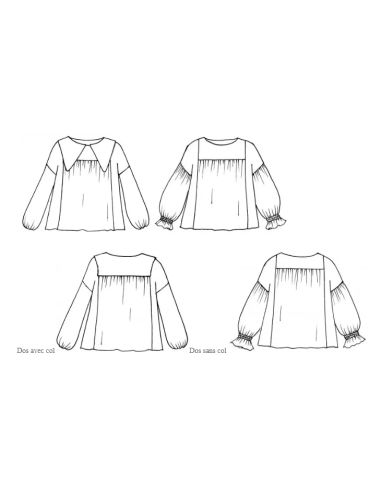 Manna Blouse Pattern - Anna Rose Patterns