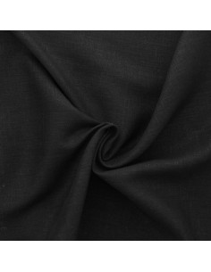 Linen viscose fabric - Black 2