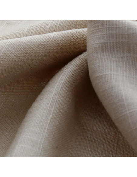 Linen viscose fabric - Beige