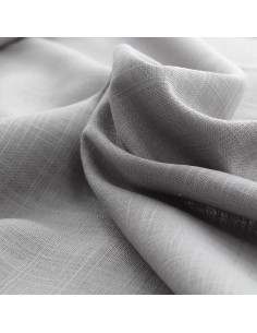 Linen viscose fabric - Silver gray
