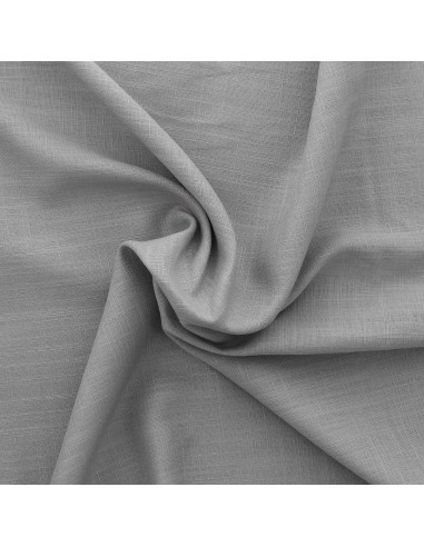 Linen viscose fabric - Silver gray