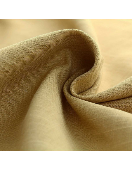 Linen viscose fabric - Ochre