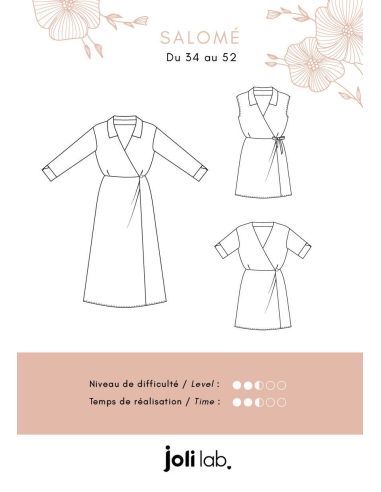 Salomé Wrap Dress Pattern - Joli Lab