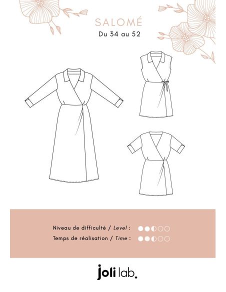 Salomé Wrap Dress Pattern - Joli Lab