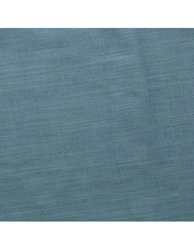 Light vintage blue linen viscose fabric