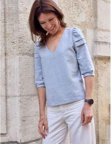 Muse Blouse Pattern - Atelier Scämmit