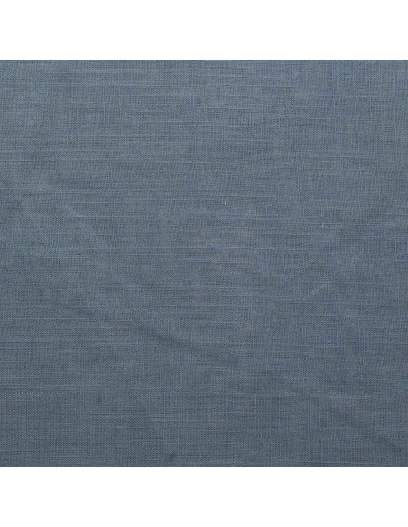 Dark vintage blue linen viscose fabric