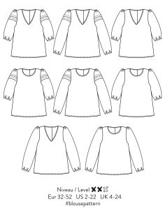 Muse Blouse Pattern - Atelier Scämmit 2