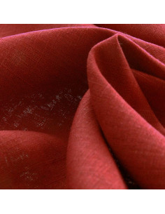 Linen viscose fabric - Ruby