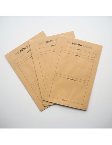Storage envelopes for sewing patterns – set of 10