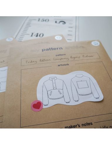 Organization stickers for sewing patterns