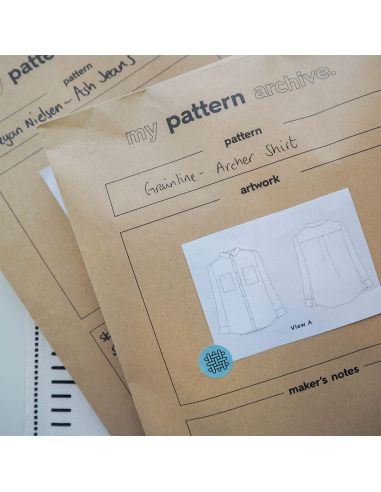 Organization stickers for sewing patterns
