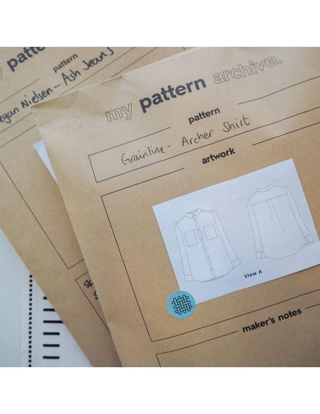 Organization stickers for sewing patterns