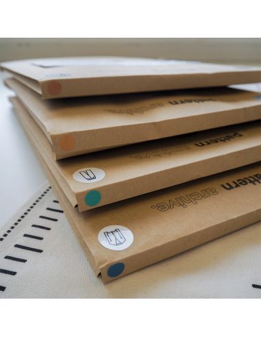 Organization stickers for sewing patterns