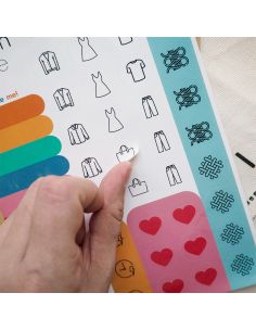 Organization stickers for sewing patterns 2