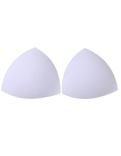 White triangle bra cups