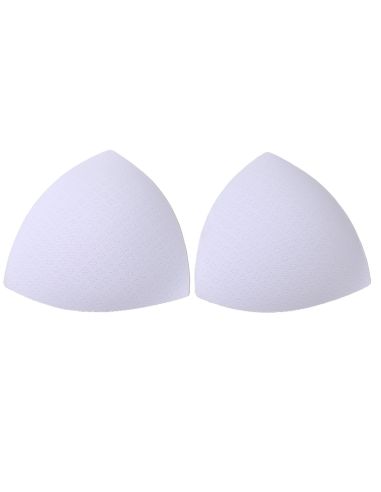 White triangle bra cups