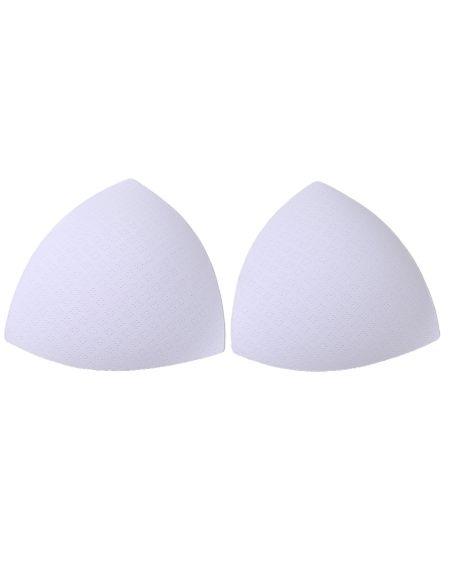 White triangle bra cups