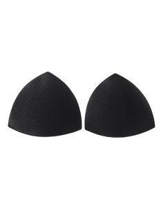 Black triangle bra cups