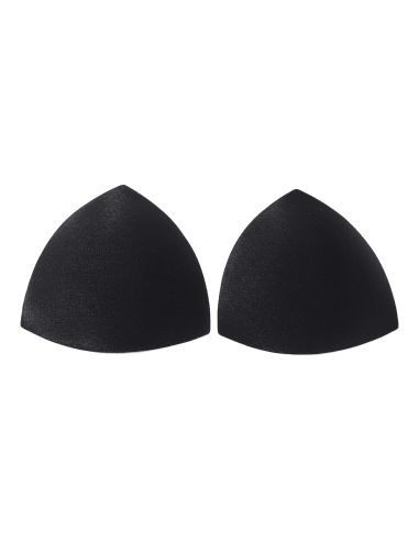 Black triangle bra cups