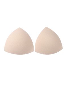 Beige triangle bra cups