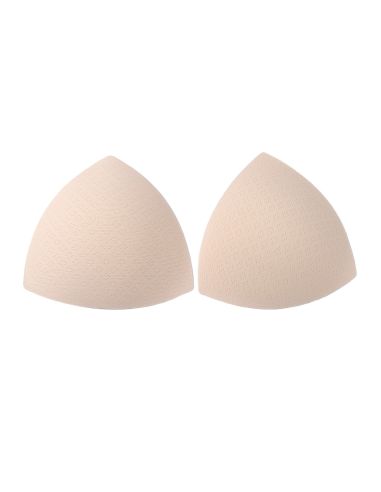 Beige triangle bra cups