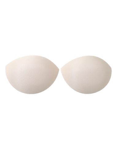 Beige half-moon push-up bra cups