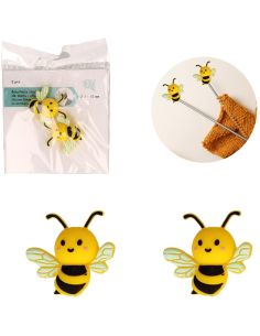 Stitch stoppers for knitting needles - Bee