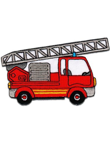 Fire truck iron-on patch