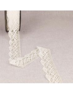 Ondine cotton lace 31 mm - White