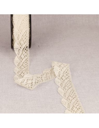 Ondine cotton lace 31 mm - Ecru