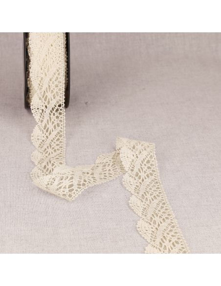 Ondine cotton lace 31 mm - Ecru