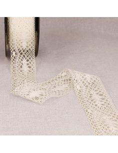 Aurore cotton lace 48 mm - Ecru