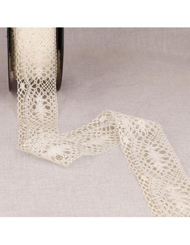 Aurore cotton lace 48 mm - Ecru