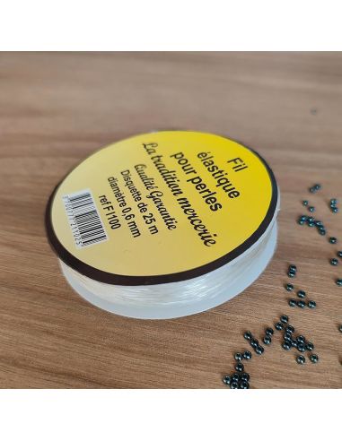 Elastic thread for beads - Transparent
