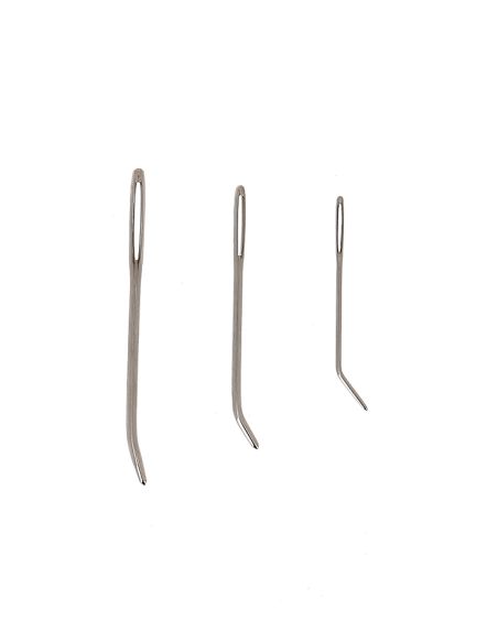 Curved tip needles for Bohin knitting