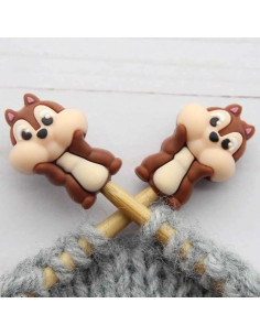 Stitch stoppers for knitting needles - Tamia