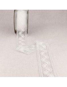 Cotton lace Mermaid 47 mm - White