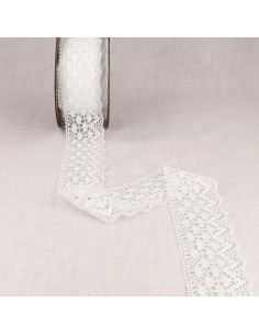 Cotton lace Natura 51 mm - White