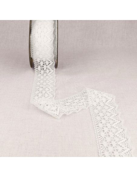 Cotton lace Natura 51 mm - White
