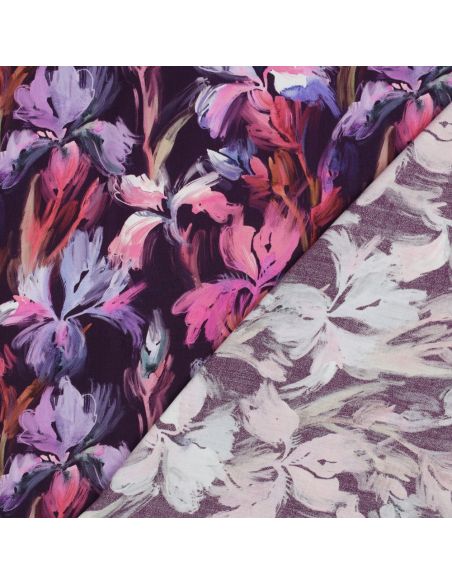 Viscose fabric - Violet iris