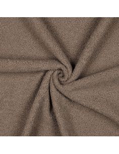 Double-sided Teddy fleece fabric - Taupe